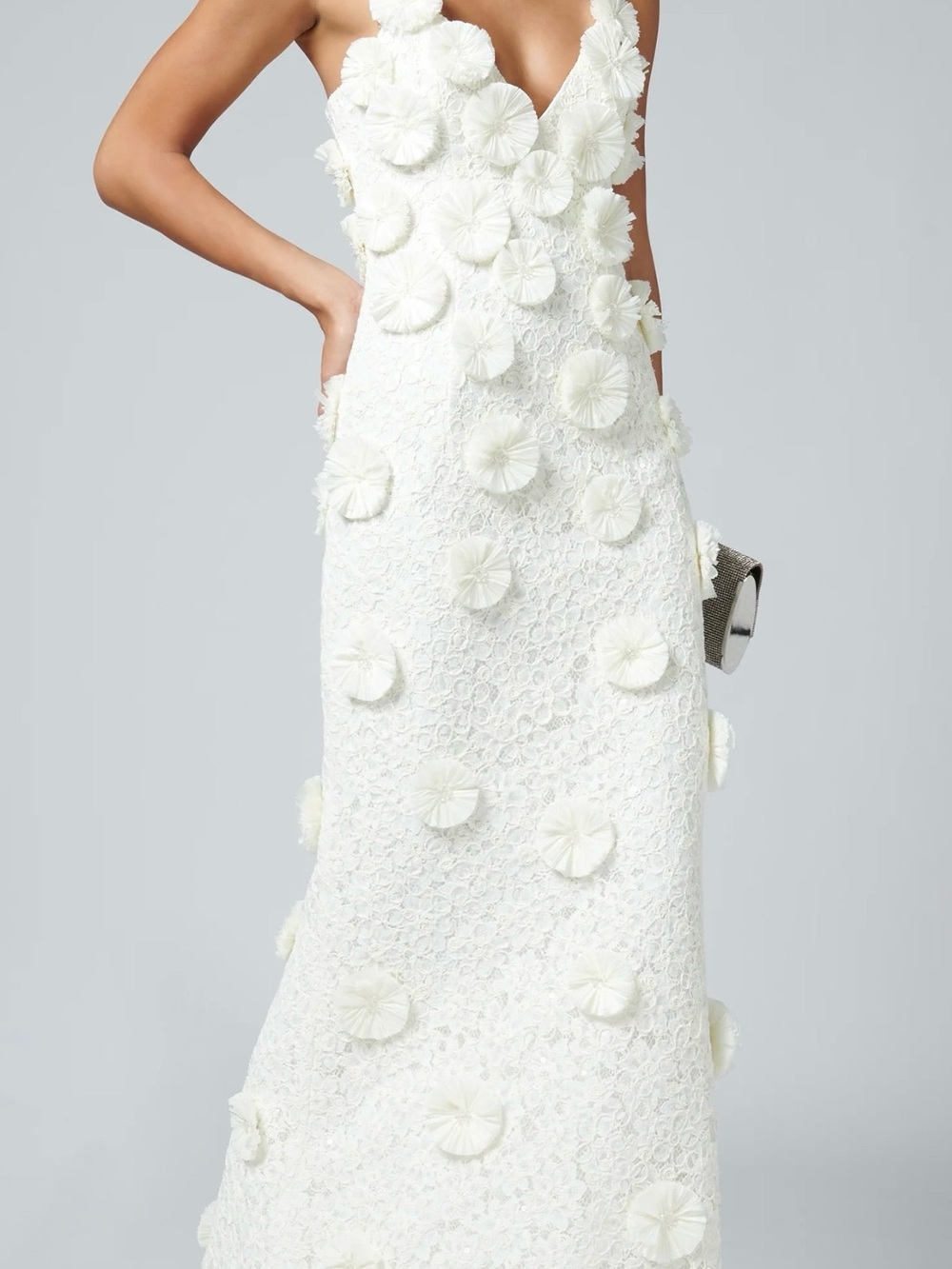 Maven Floral Raffia Gown
